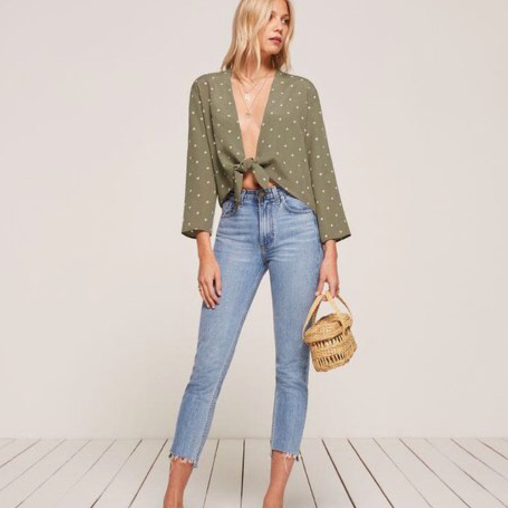 Reformation Casablanca Top Size Small